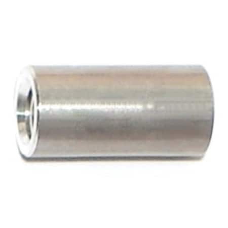 Midwest Fastener Round Spacer, #8 Screw Size, Aluminum, 1/2 in Overall Lg, 12 PK 76526